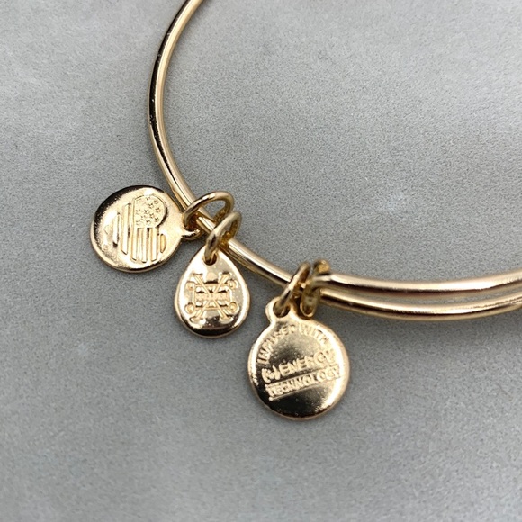 Alex and Ani Color Infusion Holiday Angel Charm Bangle Bracelet - Picture 3 of 11